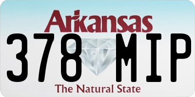 AR license plate 378MIP