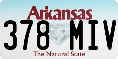 AR license plate 378MIV