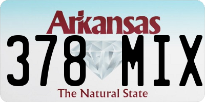 AR license plate 378MIX