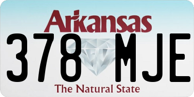AR license plate 378MJE