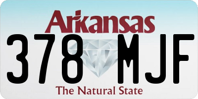 AR license plate 378MJF