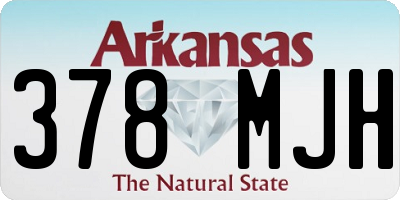 AR license plate 378MJH