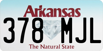 AR license plate 378MJL