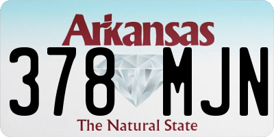 AR license plate 378MJN