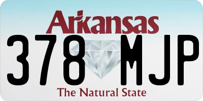 AR license plate 378MJP