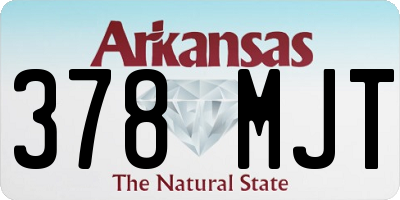 AR license plate 378MJT