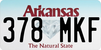 AR license plate 378MKF
