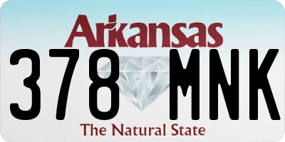 AR license plate 378MNK
