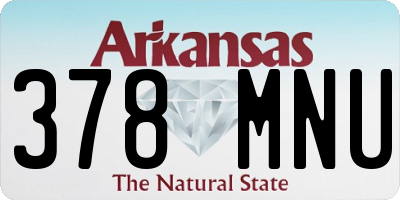 AR license plate 378MNU