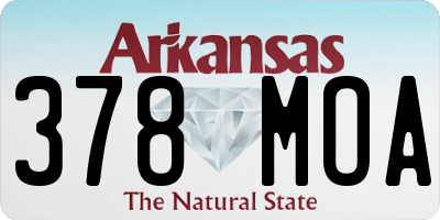 AR license plate 378MOA