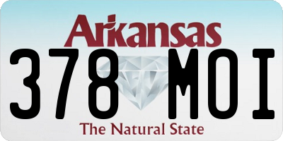 AR license plate 378MOI