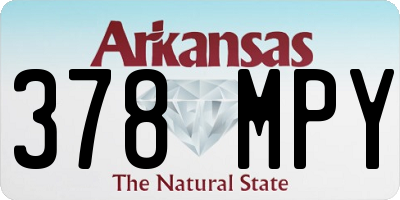 AR license plate 378MPY