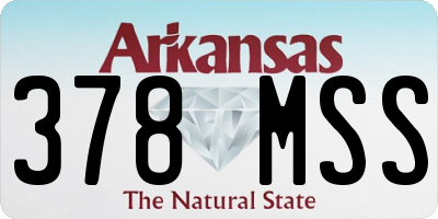 AR license plate 378MSS