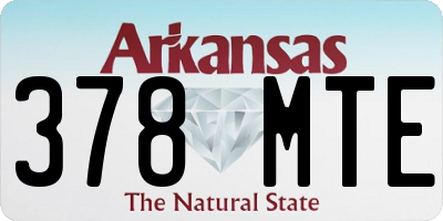 AR license plate 378MTE