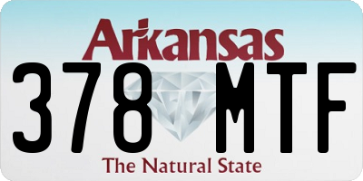 AR license plate 378MTF