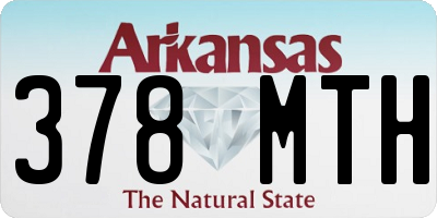 AR license plate 378MTH
