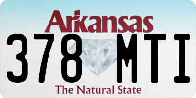 AR license plate 378MTI