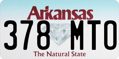 AR license plate 378MTO