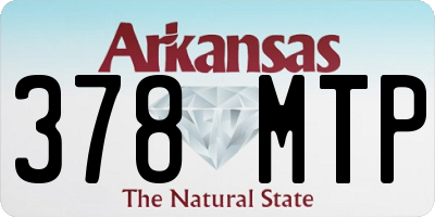 AR license plate 378MTP