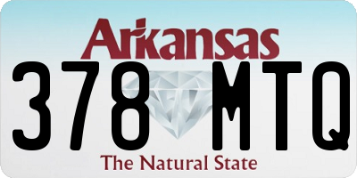 AR license plate 378MTQ