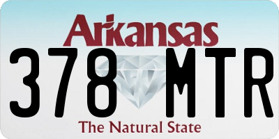 AR license plate 378MTR