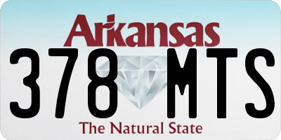 AR license plate 378MTS
