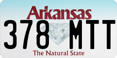 AR license plate 378MTT