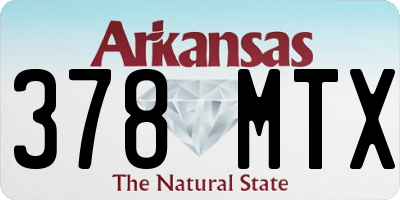 AR license plate 378MTX