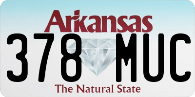 AR license plate 378MUC