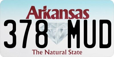AR license plate 378MUD