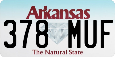 AR license plate 378MUF