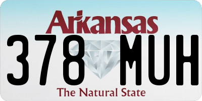 AR license plate 378MUH