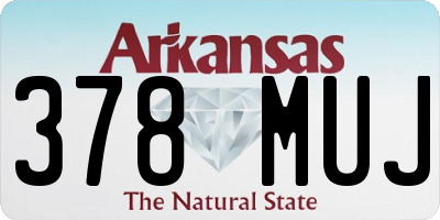AR license plate 378MUJ