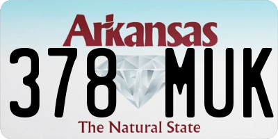 AR license plate 378MUK
