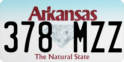 AR license plate 378MZZ