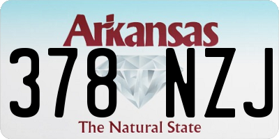 AR license plate 378NZJ
