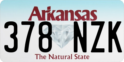 AR license plate 378NZK