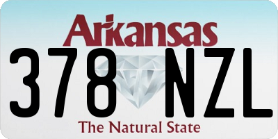 AR license plate 378NZL