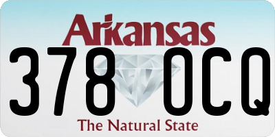 AR license plate 378OCQ