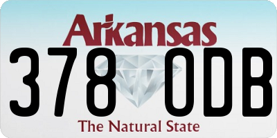 AR license plate 378ODB