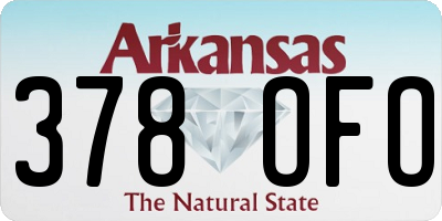AR license plate 378OFO
