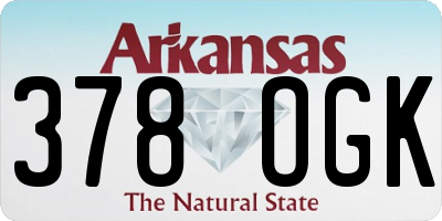 AR license plate 378OGK