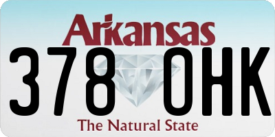 AR license plate 378OHK