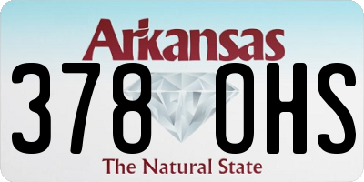 AR license plate 378OHS