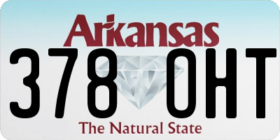 AR license plate 378OHT