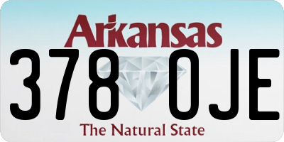 AR license plate 378OJE