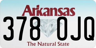 AR license plate 378OJQ