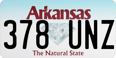 AR license plate 378UNZ
