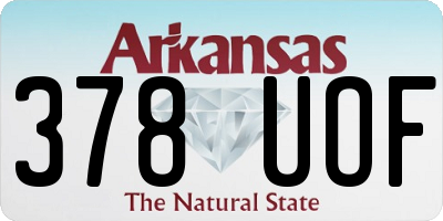 AR license plate 378UOF