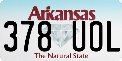 AR license plate 378UOL